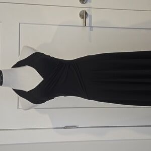 Michael Kors black halter long dress